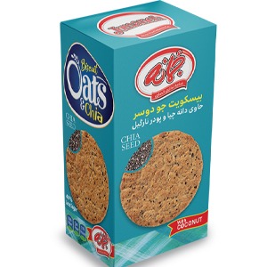 Oatmeal biscuits containing chia seeds